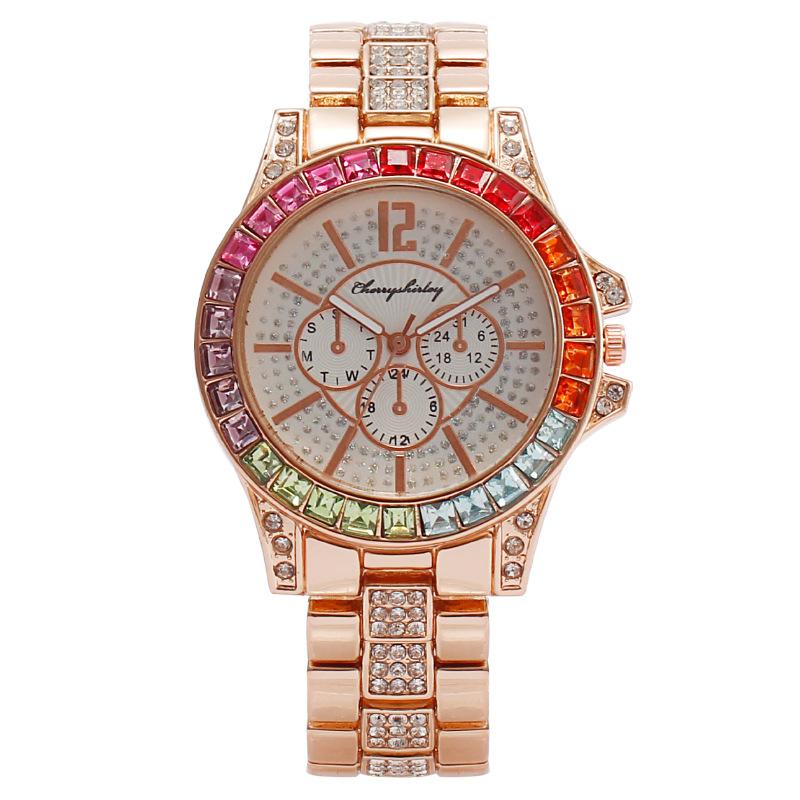 Wristwatches Luxury 2021 Explosive Fashion Full Diamond Three-eye Color Men's Watch Quartz Casual
Wristwatches Luxury 2021 Explosive Fashion Full Diamond Three-eye Color Men's Watch Quartz Casual