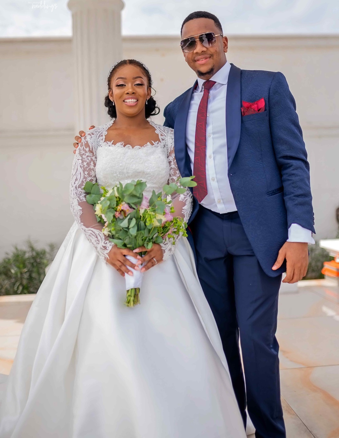 Classy Plus Size Beaded Wedding Dresses Square Neck Bridal Gowns Lace Long Sleeves A Line Sweep Train Satin Vestido De Novia