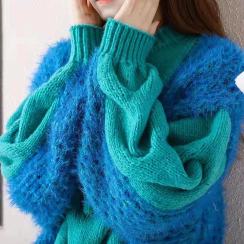 Women's Sweaters Women O Neck Thicken Sweater Female Color Block Soft Warm Jumper Fashion Tops Autumn Winter, White;black
Women's Sweaters Women O Neck Thicken Sweater Female Color Block Soft Warm Jumper Fashion Tops Autumn Winter, White;black