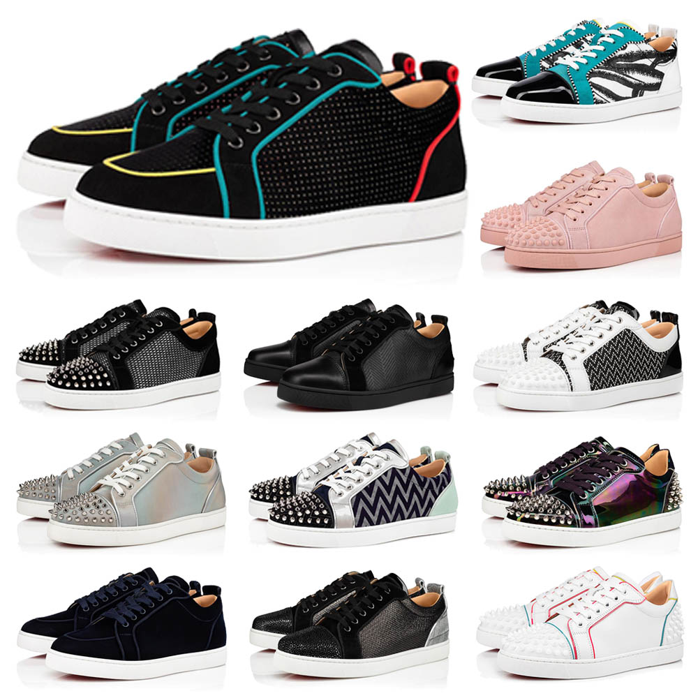 Latest Red Bottoms Designer Casual Shoes Men Women Spikes Suede Sneakers Leather Flat Platform Low Cut Trainers Luxury Stylist Shoe, 15
Latest Red Bottoms Designer Casual Shoes Men Women Spikes Suede Sneakers Leather Flat Platform Low Cut Trainers Luxury Stylist Shoe, 15