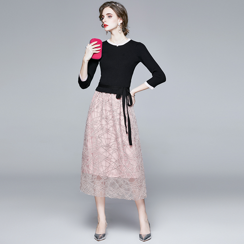 Fashion Designer Women Luxury Embroidery Mesh Dress Pink Elegant Wedding Party Robe Ladies Vintage Knitted Dresses Vestidos 210525
Fashion Designer Women Luxury Embroidery Mesh Dress Pink Elegant Wedding Party Robe Ladies Vintage Knitted Dresses Vestidos 210525