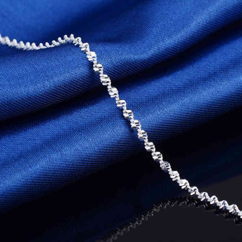 Fashion Twisted Weave Chain For Women Anklet 925 Sterling Silver Anklets Bracelet For Women Foot Jewelry Anklet On Foot 210507