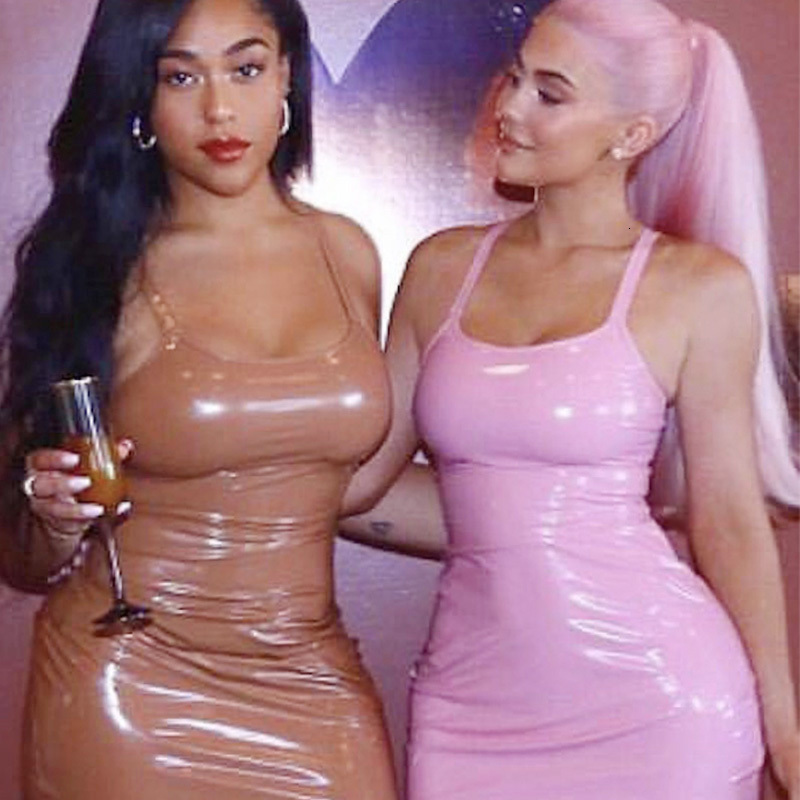Casual Dresses New Sexy Dress Kylie Jenner Pink Christmas Women Winter Midi PU Shine leather Bandage Spaghetti Strap
Casual Dresses New Sexy Dress Kylie Jenner Pink Christmas Women Winter Midi PU Shine leather Bandage Spaghetti Strap