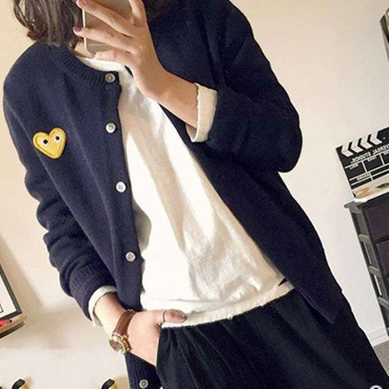 Womens Wool Cardigan Coat Long-sleeved Solid Colors Clothes 2021 Autumn 6 Color Single-breasted Red Heart Knit Sweater, Red black
Womens Wool Cardigan Coat Long-sleeved Solid Colors Clothes 2021 Autumn 6 Color Single-breasted Red Heart Knit Sweater, Red black