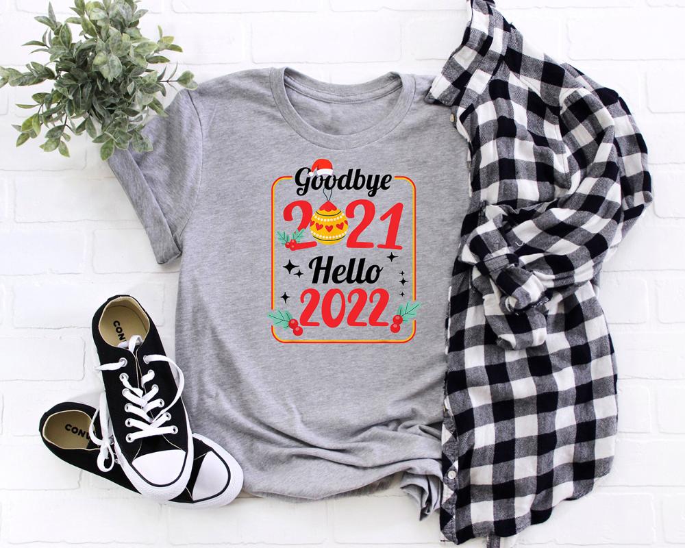 Women' T-Shirt Goodbye 2021 Hello 2022 Year Gift Shirt Party Tee Women Fashion Casual Aesthetic Top, Sky blue
Women' T-Shirt Goodbye 2021 Hello 2022 Year Gift Shirt Party Tee Women Fashion Casual Aesthetic Top, Sky blue
