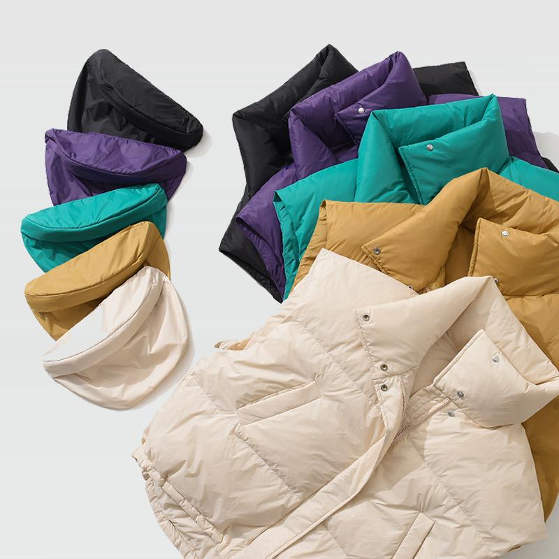 Women's Down & Parkas ZCWXM Winter Warm Short Jackets Women Feather Vest Puffer Sleeveless Black Coat Match With Bag Ladies Waistcoat