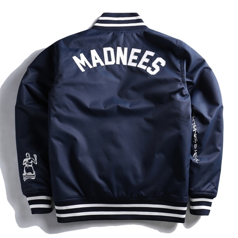 LUKER CMSS Autumn Winter Jacket Men Ma1 Pilot Jacket Bomber Warm Embroidery Baseball Jacket Single Breasted Male Clothing 8153 211204, Blue
LUKER CMSS Autumn Winter Jacket Men Ma1 Pilot Jacket Bomber Warm Embroidery Baseball Jacket Single Breasted Male Clothing 8153 211204, Blue