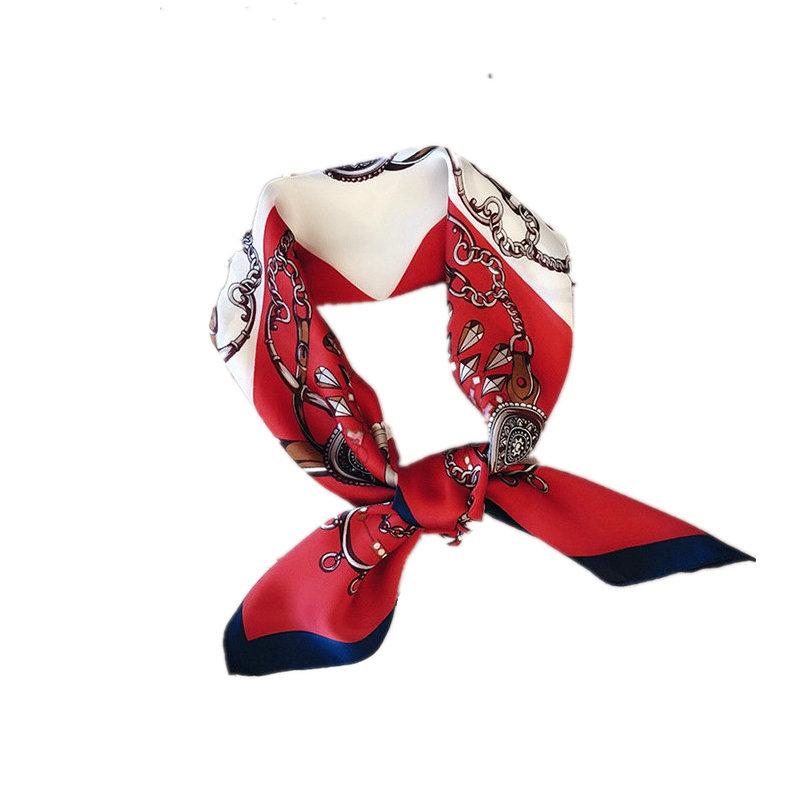 Scarves Yishine 2021 70x70cm Retro Chain Print Square Scarf Women Bandana Hairband Lady Head Wraps Female Shawl Neckerchief
Scarves Yishine 2021 70x70cm Retro Chain Print Square Scarf Women Bandana Hairband Lady Head Wraps Female Shawl Neckerchief