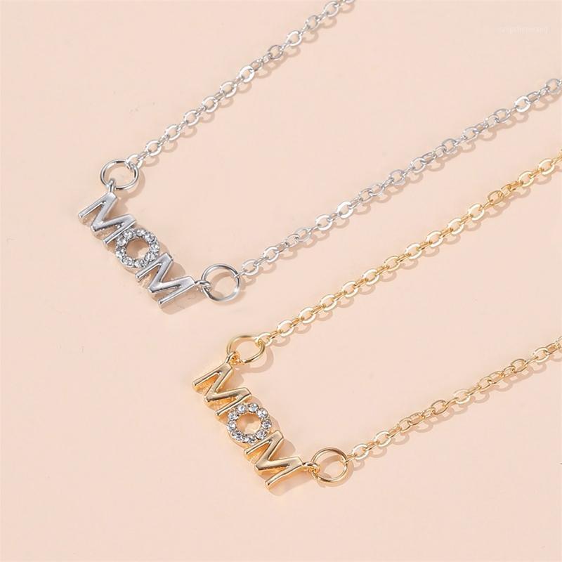 Love Heart Mom Letters Pendent Necklaces Crystal Proposal Mother Day Elegant Gift Fashion Women Jewelry Chains
Love Heart Mom Letters Pendent Necklaces Crystal Proposal Mother Day Elegant Gift Fashion Women Jewelry Chains