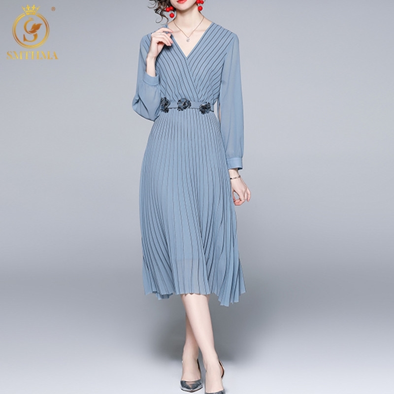 Arrival Fashion Stripes Sping Dress Women Chiffon Long Sleeve Vintage Slim Pleated Dresses Vestidos With Belt 210520, Photo color
Arrival Fashion Stripes Sping Dress Women Chiffon Long Sleeve Vintage Slim Pleated Dresses Vestidos With Belt 210520, Photo color