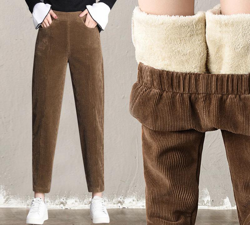 Women's Pants & Capris Korean Loose High Waist Trousers Plus Size Autumn Winter Corduroy Harem Women Fashion Thickening Casual Ladies', Black;white
Women's Pants & Capris Korean Loose High Waist Trousers Plus Size Autumn Winter Corduroy Harem Women Fashion Thickening Casual Ladies', Black;white