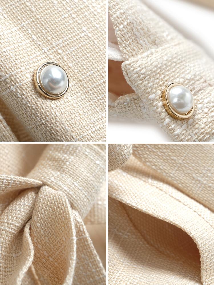 Fashion Atmosphere Lapel Double-breasted Close Tied With Belt Splicing Elegant Lace Sleeve Trench Coat The Winter 2021 Women's Tracksuits