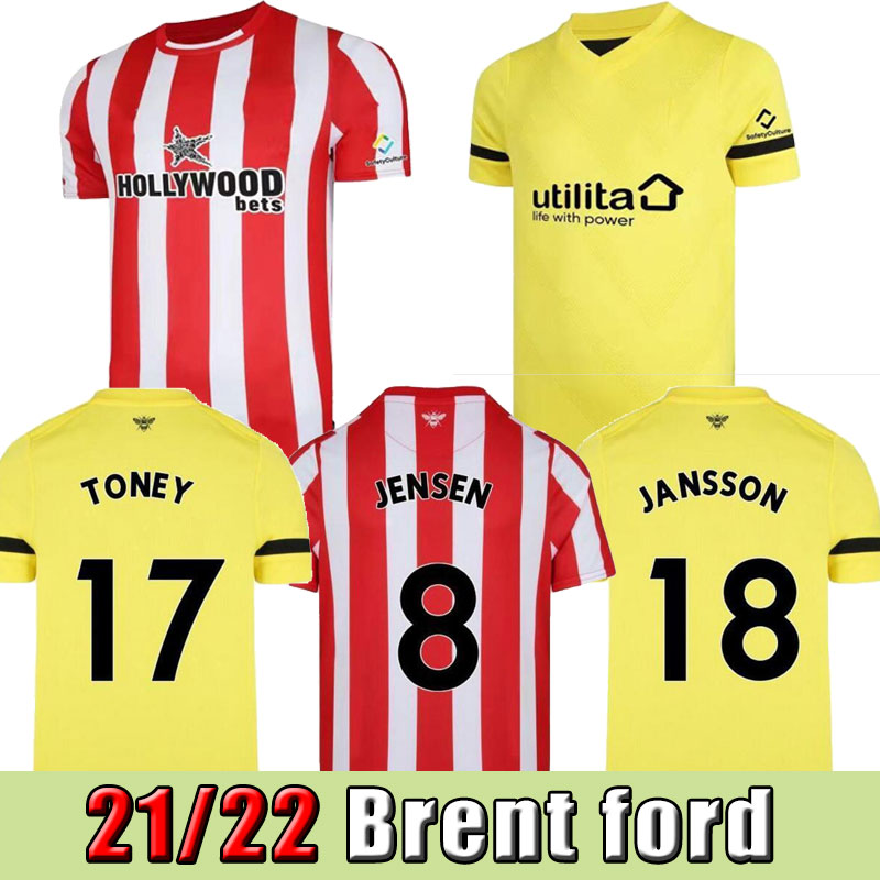 FC Brentford 21 soccer jerseys home away red Fosu MBEUMO TONEY Dasilva Forss CANOS camisetas 2021 2022 maillot de foot adult men kit footbal, Black;yellow
FC Brentford 21 soccer jerseys home away red Fosu MBEUMO TONEY Dasilva Forss CANOS camisetas 2021 2022 maillot de foot adult men kit footbal, Black;yellow