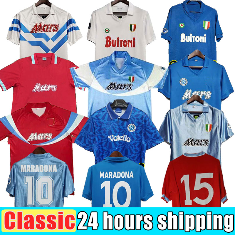 Maradona 1986 1987 1988 1999 Napoli Retro Soccer Jerseys vintage 87 88 89 91 93 Coppa Italia Naples classic Football shirts 1992
Maradona 1986 1987 1988 1999 Napoli Retro Soccer Jerseys vintage 87 88 89 91 93 Coppa Italia Naples classic Football shirts 1992