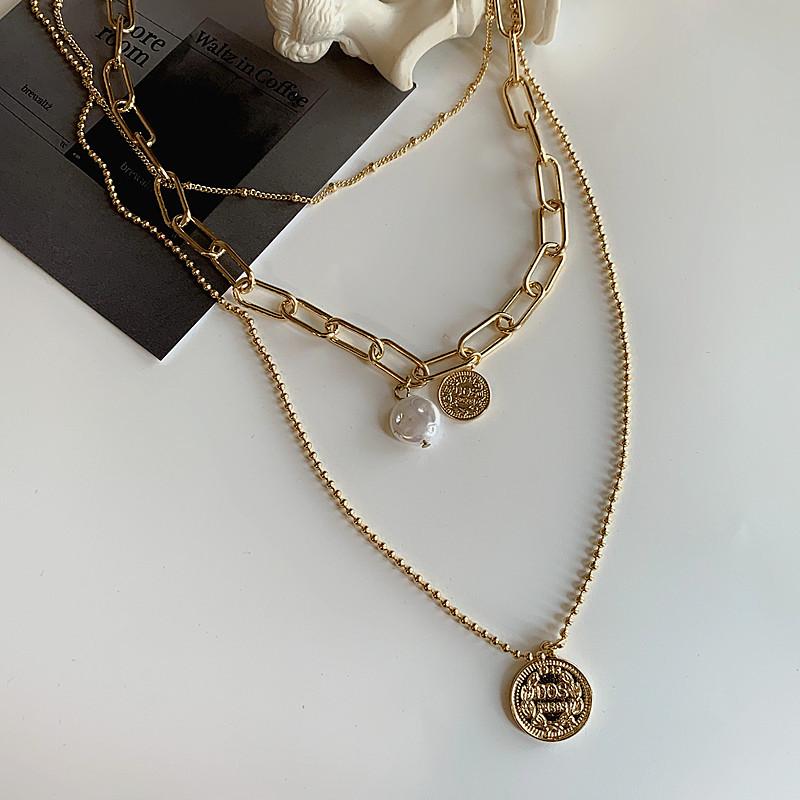 Pendant Necklaces Origin Summer Korean Fashion Layering Portrait Coin Necklace Hollow Out For Women Chunky Chain Pearl
Pendant Necklaces Origin Summer Korean Fashion Layering Portrait Coin Necklace Hollow Out For Women Chunky Chain Pearl