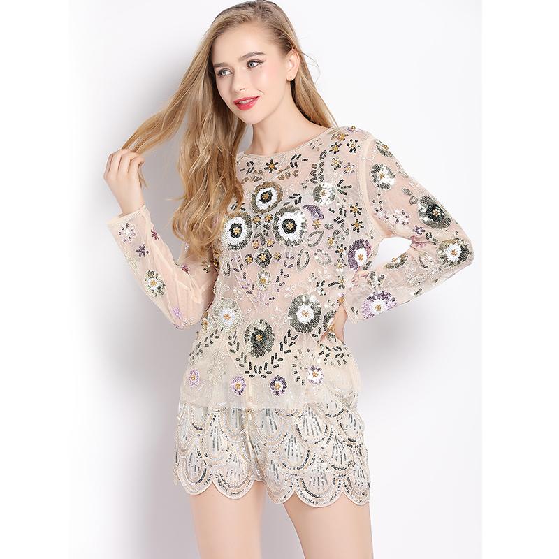 Women's Blouses & Shirts H80&S90 Women Fashion Tops Sexy Party Beaded Sequin Pullover European Runway Long Sleeves Shin Blouse Vintage, White
Women's Blouses & Shirts H80&S90 Women Fashion Tops Sexy Party Beaded Sequin Pullover European Runway Long Sleeves Shin Blouse Vintage, White