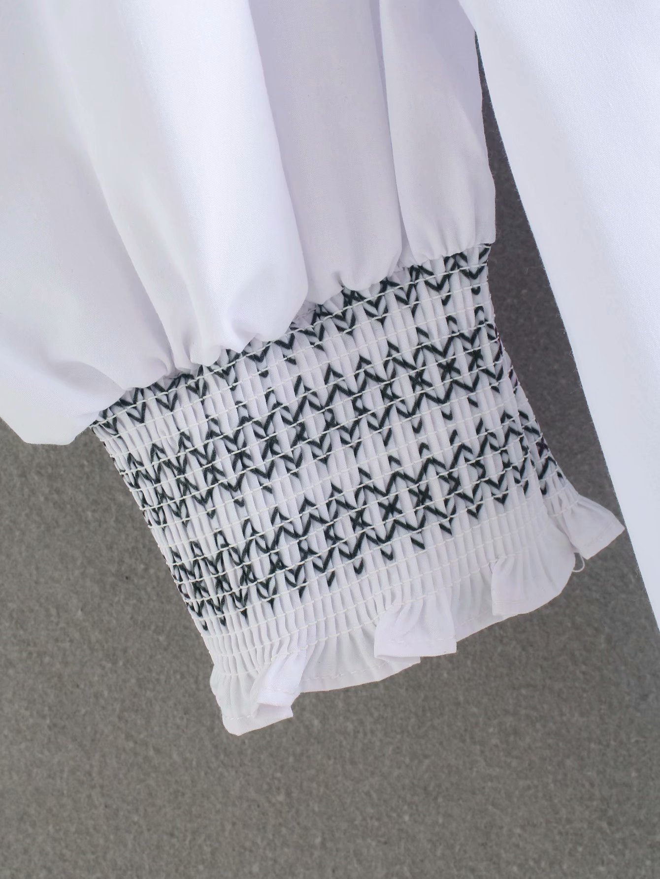 Chic Women Lapel Half Sleeve Puff Sleeve Contrast Poplin Shirt Vintage with Buttons Refreshing Female Tops 210507