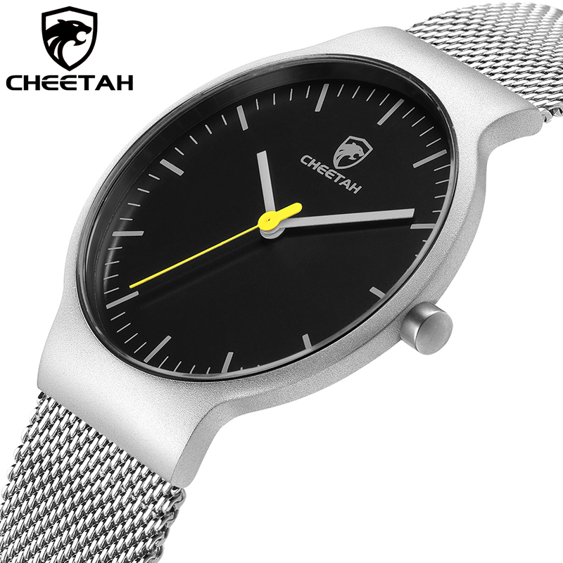 CHEETAH Fashion Watches for Men Top Brand Luxury Quartz Mens Watch Mesh Steel Ultra Thin Wristwatch Male Sport Clock Reloj 210517, Silver black
CHEETAH Fashion Watches for Men Top Brand Luxury Quartz Mens Watch Mesh Steel Ultra Thin Wristwatch Male Sport Clock Reloj 210517, Silver black