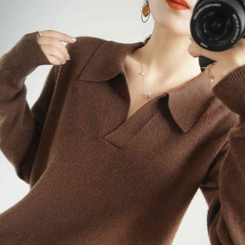 High-End Autumn Winter 100% Wool Pullovers Sweater Women's Female Loose Large Size Knitted Girl Clothes Tops Standard Outwe, Huise
High-End Autumn Winter 100% Wool Pullovers Sweater Women's Female Loose Large Size Knitted Girl Clothes Tops Standard Outwe, Huise