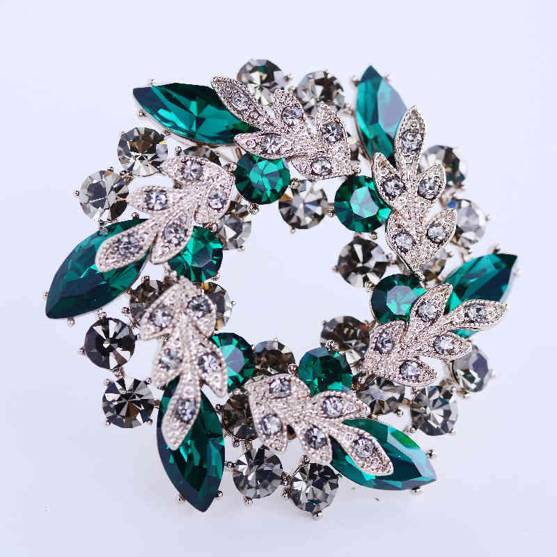 Baroque Flower Ring Brooch Elegant Temperament Atmosphere Clothing Accessories Suit Coat