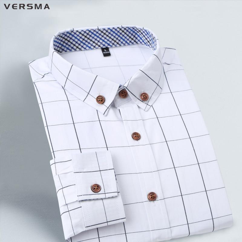 Red Plaid Shirt Men Warm Checker Tartan Clothing Mens Shirts Slim Fit Brand-clothing Long Sleeve Checkered 5XL Men's Casual