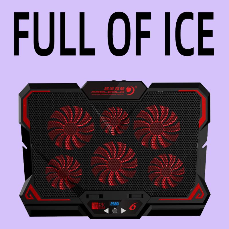 Laptop Cooler Portable USB Cooling Pad Stand With 6 Quiet LED Fan For 13-17 Inch Notebook PC Accessories 417*300*30MM Pads
Laptop Cooler Portable USB Cooling Pad Stand With 6 Quiet LED Fan For 13-17 Inch Notebook PC Accessories 417*300*30MM Pads