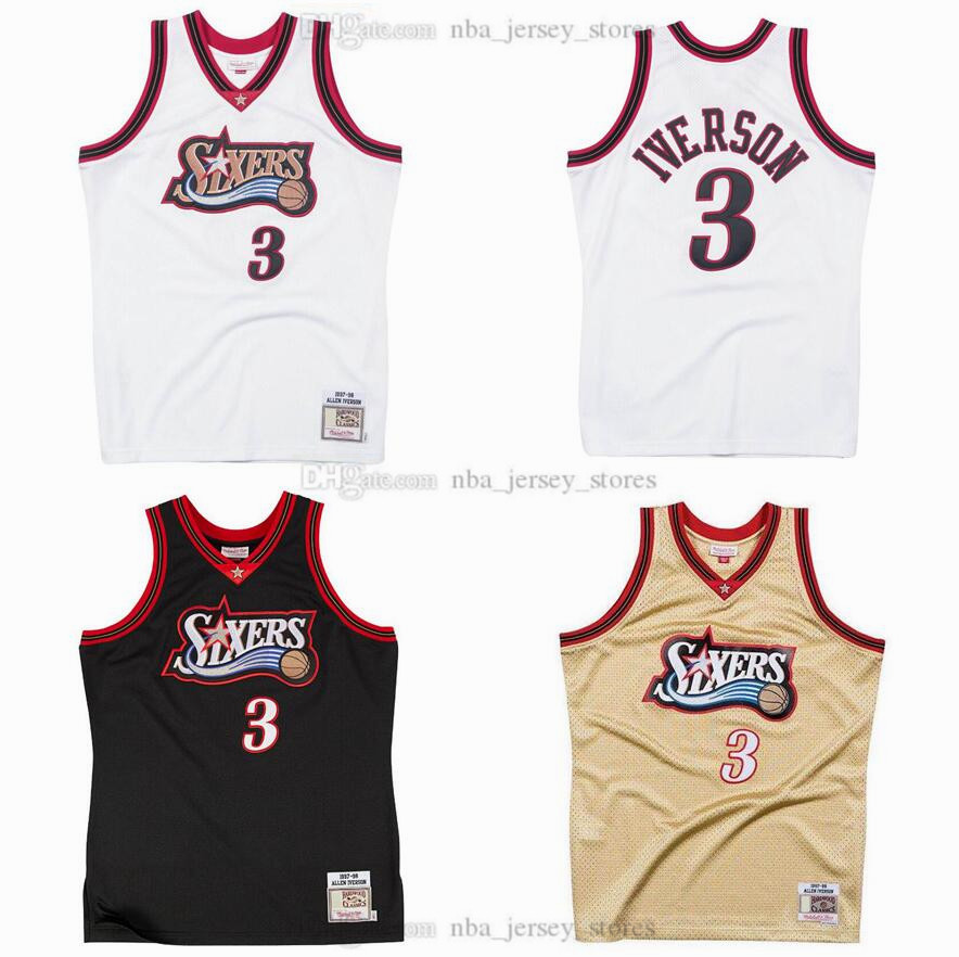 Stitched Jersey Allen Iverson #3 Mitchell&Ness 1997-98 Mesh Hardwoods Classics retro basketball jerseys Men Women Youth S-6XL, Black;red
Stitched Jersey Allen Iverson #3 Mitchell&Ness 1997-98 Mesh Hardwoods Classics retro basketball jerseys Men Women Youth S-6XL, Black;red