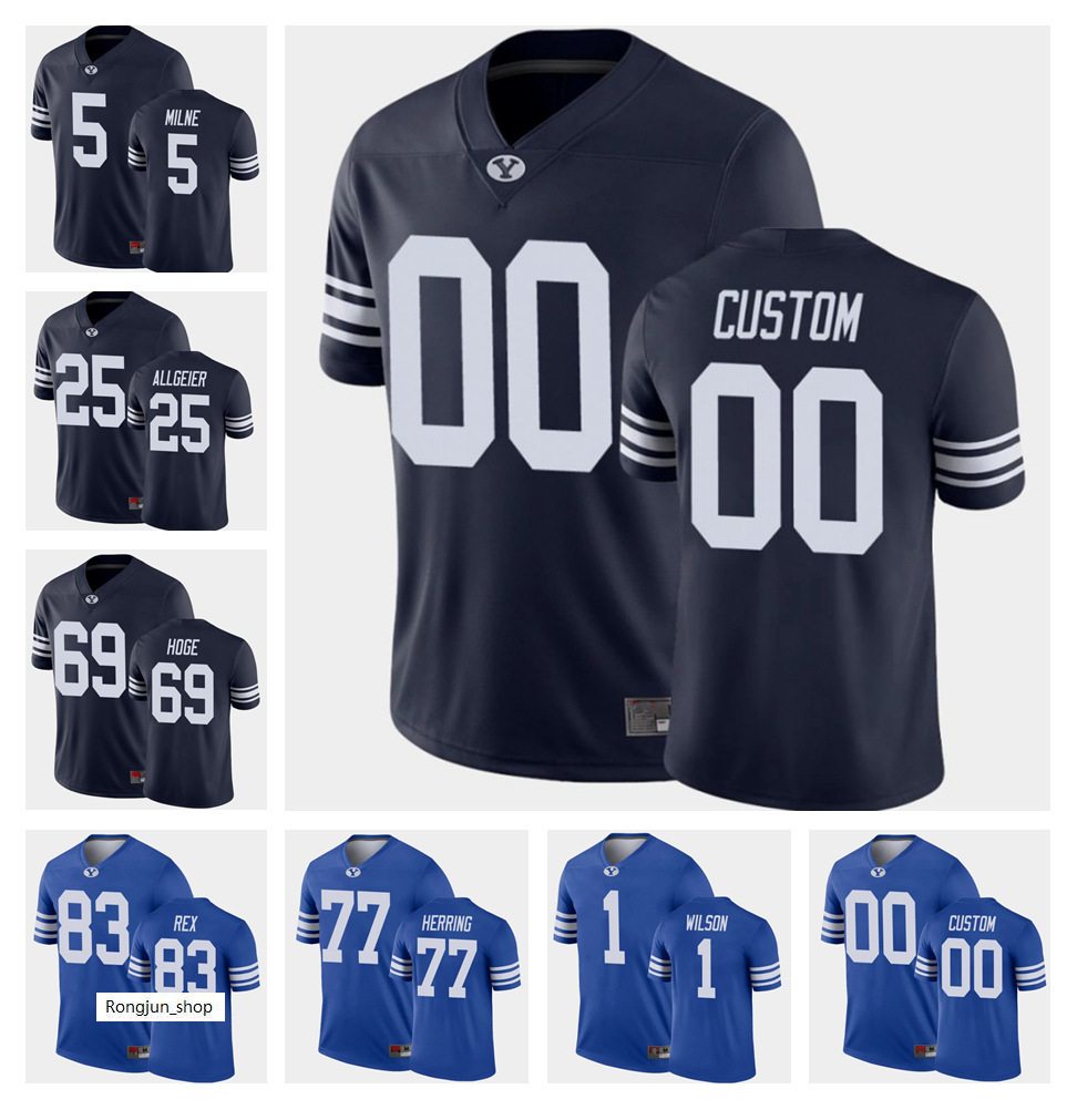 BYU Cougars College 1 Zach Wilson Football Jerseys 77 Chandon Herring 25 Tyler Allgeier 5 Dax Milne 16 Baylor Romney 4 Troy Warner Custom, Colour 1
BYU Cougars College 1 Zach Wilson Football Jerseys 77 Chandon Herring 25 Tyler Allgeier 5 Dax Milne 16 Baylor Romney 4 Troy Warner Custom, Colour 1