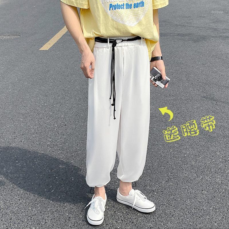 Summer Thin Casual Pants Men' Fashion Solid Color Belt Straight Men Streetwear Loose Wide-leg Mens Ice Silk, Black
Summer Thin Casual Pants Men' Fashion Solid Color Belt Straight Men Streetwear Loose Wide-leg Mens Ice Silk, Black