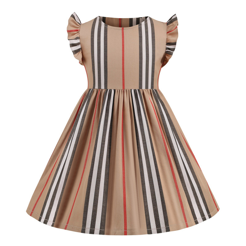 Girls Casual Dresses Fashion Kids Girl Party Striped Flying sleeves Costumes Children Princess Lace Vestidos For 3-7Y, As picture 01
Girls Casual Dresses Fashion Kids Girl Party Striped Flying sleeves Costumes Children Princess Lace Vestidos For 3-7Y, As picture 01