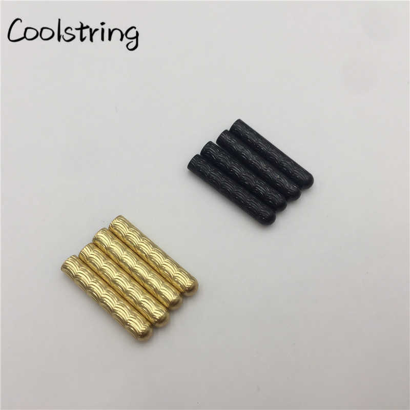 4pcs/Set Shoelaces Metal Aglets 4x22mm Inspired Seamless Gold Tips For Sweatshirt Hood Laces Quality Shoestring Ends