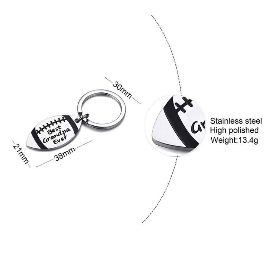 2pcs Stainless steel Keychain Drive Safety Couple Lover Keyring Men Husband Boyfriend Birthday Gift From Daughter Son Father Mother Grandpa