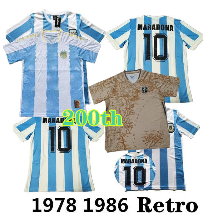 1986 Argentina Retro Soccer Jersey Maradona 86 Vintage Classic 1978 MESSI Football Shirts Maillot Camisetas de Futbol 20 21 22
1986 Argentina Retro Soccer Jersey Maradona 86 Vintage Classic 1978 MESSI Football Shirts Maillot Camisetas de Futbol 20 21 22