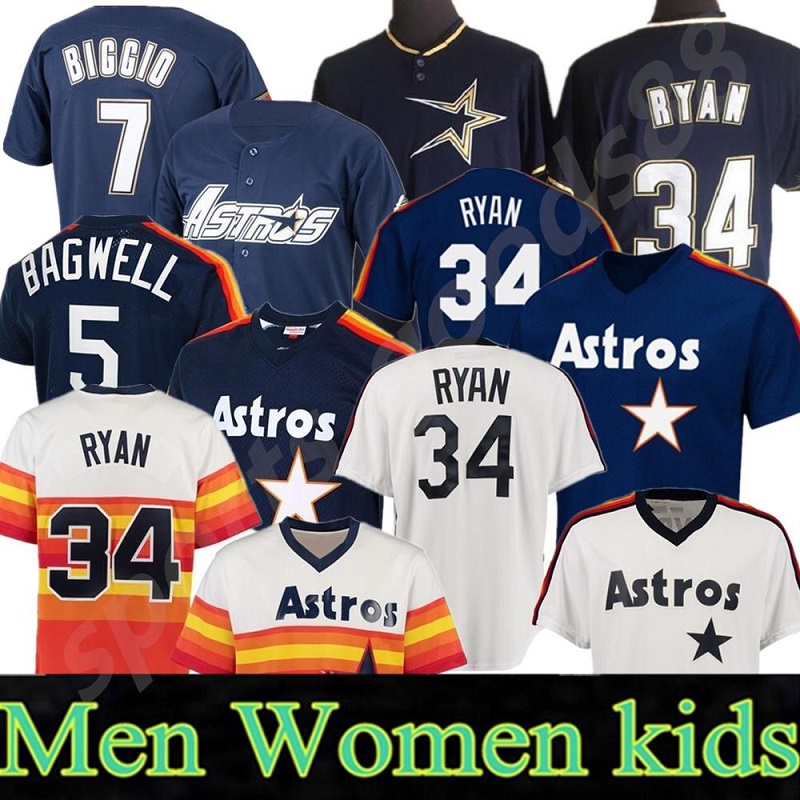 Custom 7 Craig Biggio Astros Jersey Houston Mens Womens & Youth Kids Knit 34 Nolan Ryan 5 Jeff Bagwell Throwback baseball Jerseys 05, Blue;black
Custom 7 Craig Biggio Astros Jersey Houston Mens Womens & Youth Kids Knit 34 Nolan Ryan 5 Jeff Bagwell Throwback baseball Jerseys 05, Blue;black