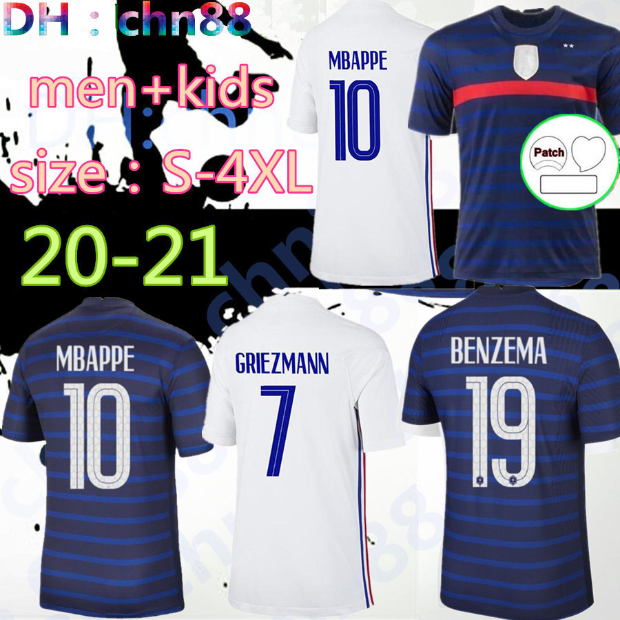 men + kids size:S-4XL 2021 2022 France soccer jersey MBAPPE BENZEMA GRIEZMANN KANTE POGBA Maillot de foot EURO 20 21 adult set football shirts Uniform, Image
men + kids size:S-4XL 2021 2022 France soccer jersey MBAPPE BENZEMA GRIEZMANN KANTE POGBA Maillot de foot EURO 20 21 adult set football shirts Uniform, Image