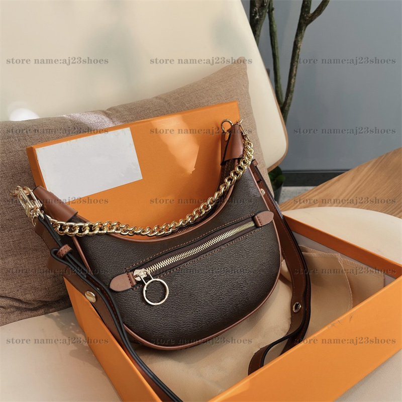 2022 Collection designer Bag Brown Flower Letter Monograms half-moon baguette M81098 Chain Shoulder Cross Body Loop Croissant bag, 02
2022 Collection designer Bag Brown Flower Letter Monograms half-moon baguette M81098 Chain Shoulder Cross Body Loop Croissant bag, 02