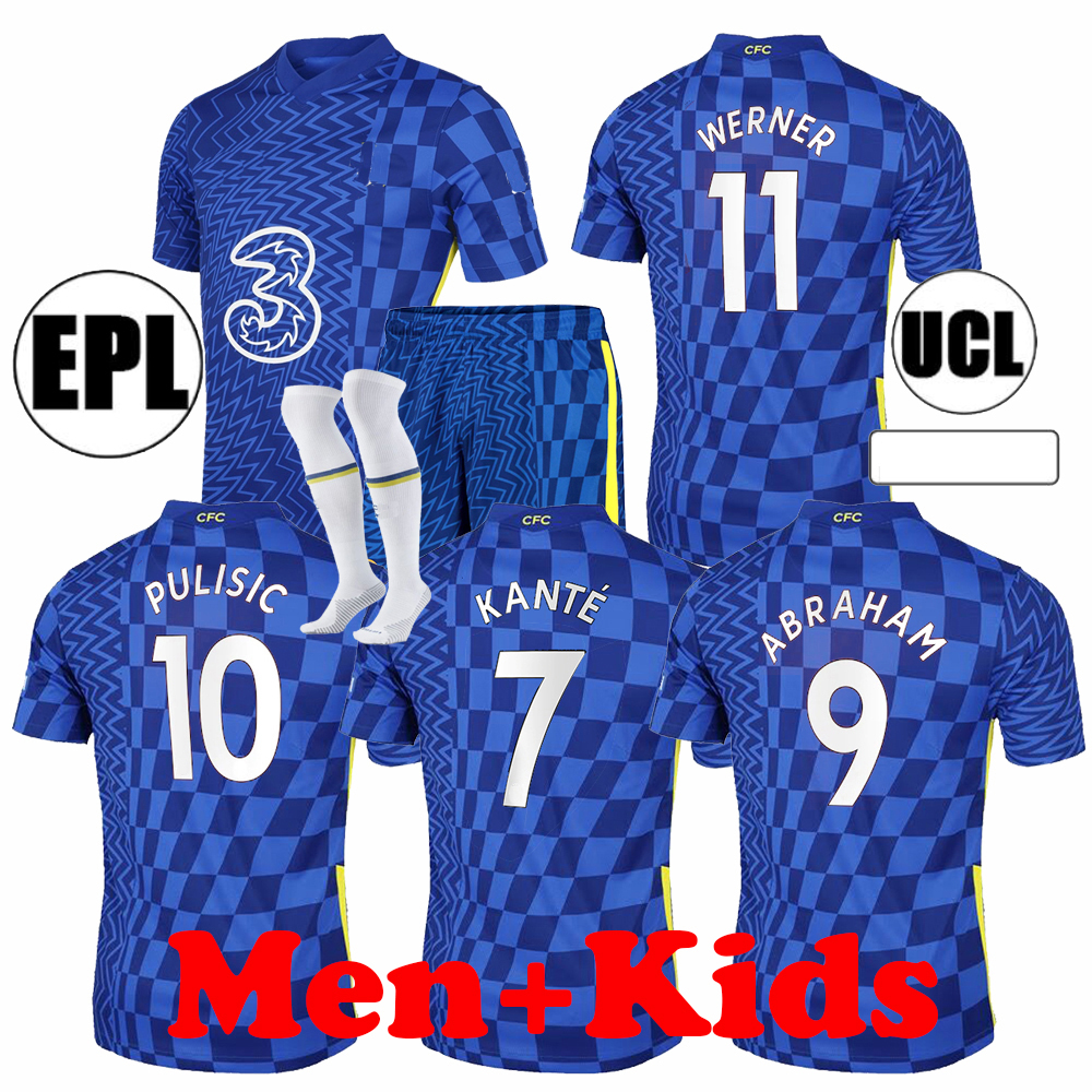 2021 2022 Home blue soccer jersey suit Fans Tops WERNER HAVERTZ CHILWELL ZIYECH PULISIC KANTE MOUNT 21 22 football shirt men kit kid kits sp, Black
2021 2022 Home blue soccer jersey suit Fans Tops WERNER HAVERTZ CHILWELL ZIYECH PULISIC KANTE MOUNT 21 22 football shirt men kit kid kits sp, Black