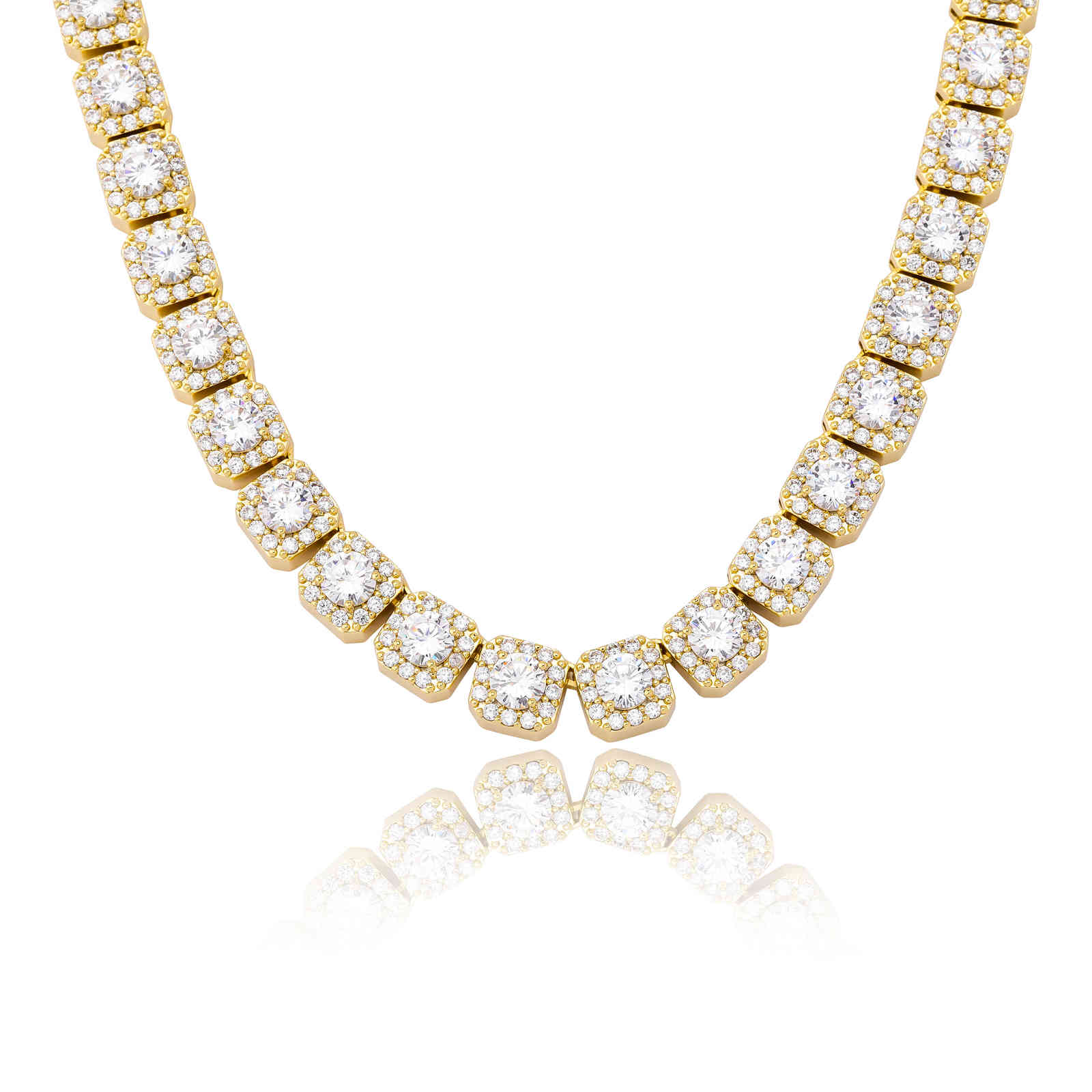 JINAO 10MM Iced Out Necklace Fashion Jewelry Quality Prong Set Big Size Solitaire Tennis Chain Mens Bling CZ Charm Hip Hop X0509
JINAO 10MM Iced Out Necklace Fashion Jewelry Quality Prong Set Big Size Solitaire Tennis Chain Mens Bling CZ Charm Hip Hop X0509