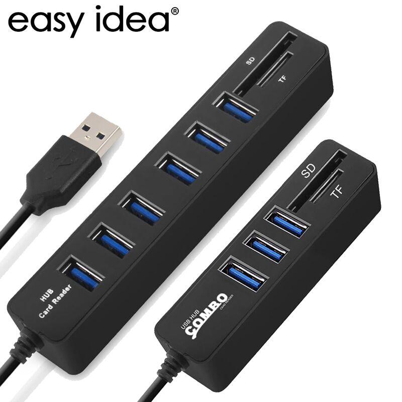 Hub 3.0 Multi USB Splitter 3 Hab 3/6 Port 2.0 Expander Adapter TF/SD Card Reader Computer Accessories For PC Hubs
Hub 3.0 Multi USB Splitter 3 Hab 3/6 Port 2.0 Expander Adapter TF/SD Card Reader Computer Accessories For PC Hubs
