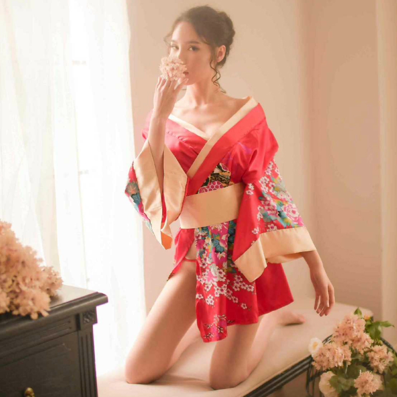 2021new japanese-style print flower kimono robe nighties back big bow and wide belt uniform nightgowns faux silk robes for women, Black;white
2021new japanese-style print flower kimono robe nighties back big bow and wide belt uniform nightgowns faux silk robes for women, Black;white
