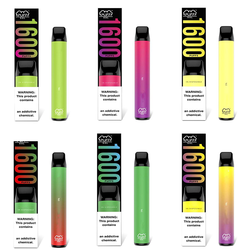 drop Puff XXL e cigarette Men Women Disposable Vape Pen 1600 vapor Puffs Bars Cartridge great price mix color
drop Puff XXL e cigarette Men Women Disposable Vape Pen 1600 vapor Puffs Bars Cartridge great price mix color