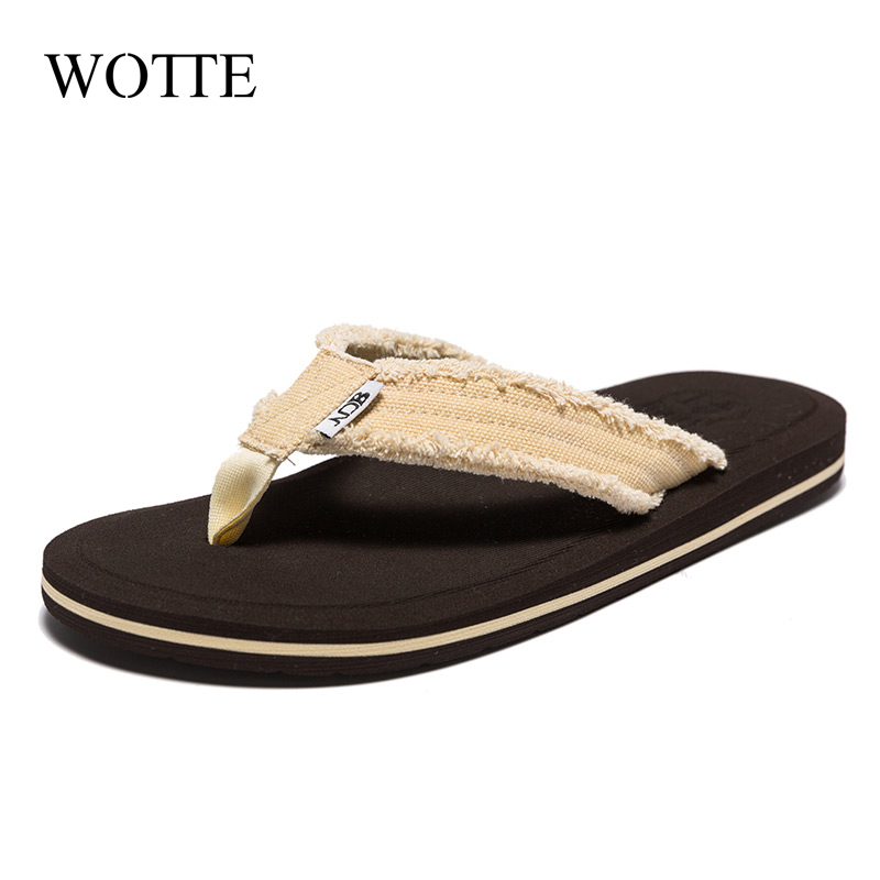 NEW Men Flip Flops Comfortable Slippers Men Beach Sandals Shoes for Men Slippers Big Size40-48 Casual Shoes Zapatos Para Hombre DF342