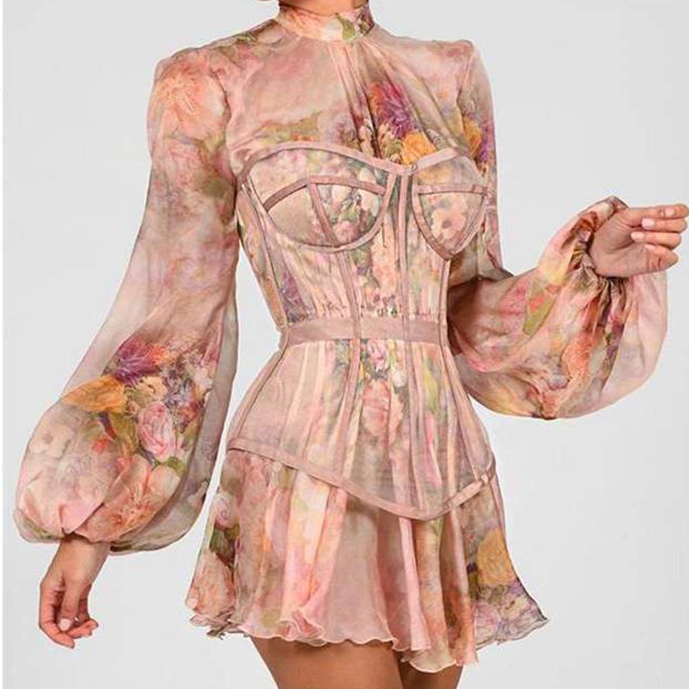 Summer Dresses For Women Party Bodycon Dress Sexy White Long Sleeve Dress Black Lace Corset Dress Mini Club Outfits Evening 210409