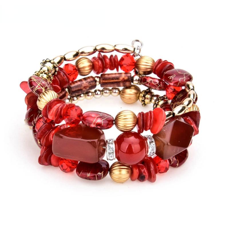 Charm Bracelets Femme Boho Multilayer Beads For Women Vintage Resin Stone & Bangles Ethnic Jewelry Gift, Golden;silver
Charm Bracelets Femme Boho Multilayer Beads For Women Vintage Resin Stone & Bangles Ethnic Jewelry Gift, Golden;silver