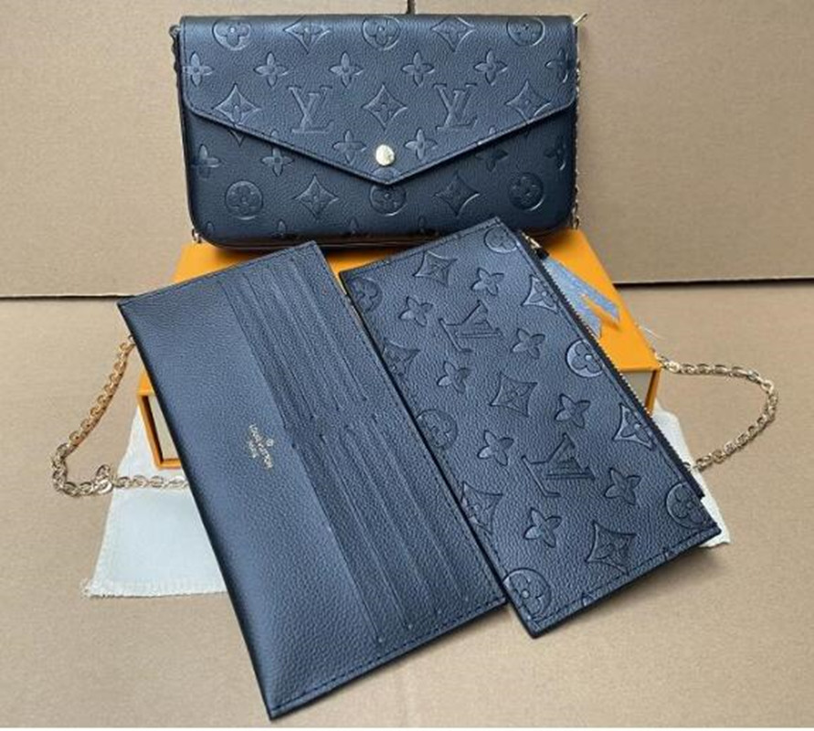 Louis Vuitton Classic Luxury designer handbag Pochette Felicie Bag Genuine Leather Handbags Shoulder handbag Clutch Tote Messenger Shopping Purse with box, Black embossed
Louis Vuitton Classic Luxury designer handbag Pochette Felicie Bag Genuine Leather Handbags Shoulder handbag Clutch Tote Messenger Shopping Purse with box, Black embossed