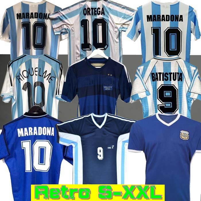 Retro 1986 Argentina Soccer jersey Messi Maradona CANIGGIA 1978 1996 Football Shirt Batistuta 1998 RIQUELME 2006 1994 ORTEGA CRESPO 2014, 2006 home
Retro 1986 Argentina Soccer jersey Messi Maradona CANIGGIA 1978 1996 Football Shirt Batistuta 1998 RIQUELME 2006 1994 ORTEGA CRESPO 2014, 2006 home