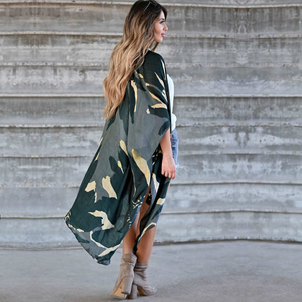 Boho Robes for Women Bathing Suit Cover-ups Plus Size Beach Wear Kimono Dress Summer Swimsuit Cover Up A808 210420