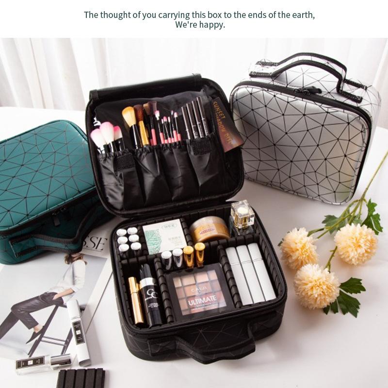 Women's 2021 European And American Fashion Style Portable Square Cosmetic Case Pattern Travel Bag Bags & Cases, Black
Women's 2021 European And American Fashion Style Portable Square Cosmetic Case Pattern Travel Bag Bags & Cases, Black
