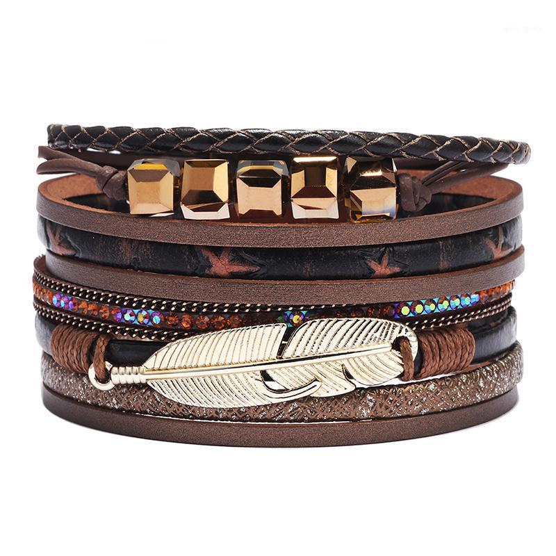 Charm Bracelets DoreenBeads PU Leather Multi-strand Wax Polyester Cords Metal Gold Color Leaf Multicolor Fashion Jewelry 1 Piece1
Charm Bracelets DoreenBeads PU Leather Multi-strand Wax Polyester Cords Metal Gold Color Leaf Multicolor Fashion Jewelry 1 Piece1