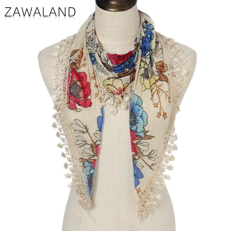 Scarves Zawaland Spring Summer Lace Triangle Scarf Flower Printed Female 144cm Hollow Fringed Bib Veil Decor
Scarves Zawaland Spring Summer Lace Triangle Scarf Flower Printed Female 144cm Hollow Fringed Bib Veil Decor